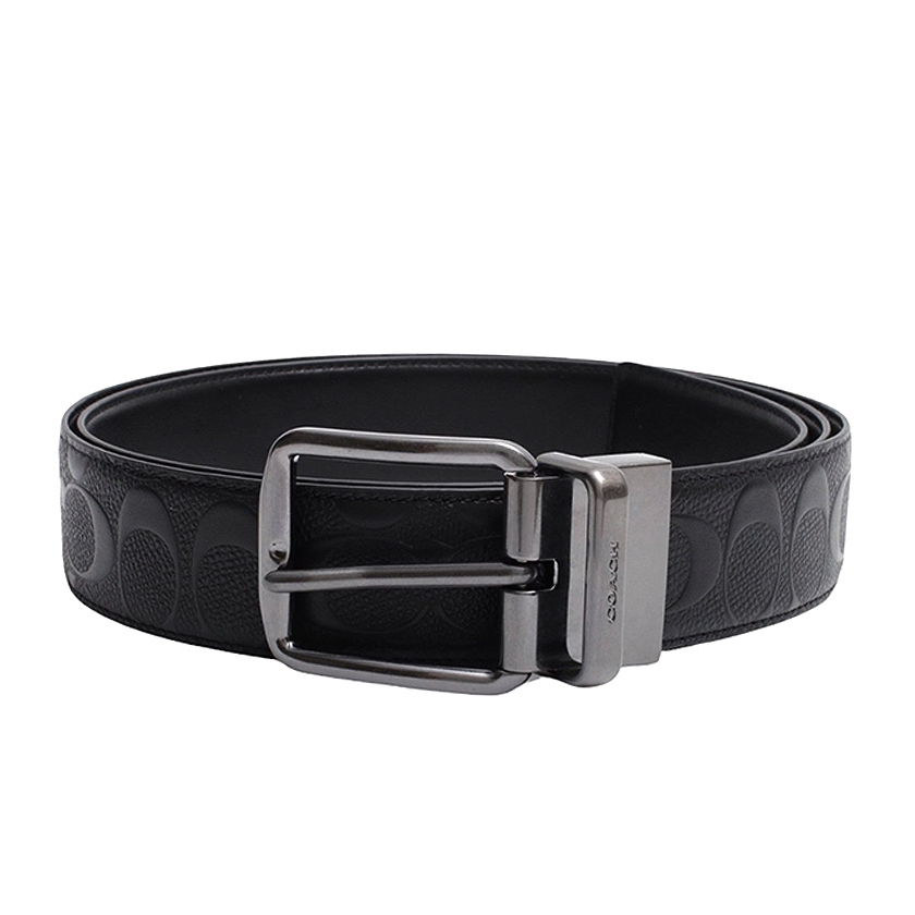 【新品未使用正規品】コーチ COACH WHRN CTSR SIGL BELT ベルト CQ024-BLK メンズ リバーシブル ブラック ベルト