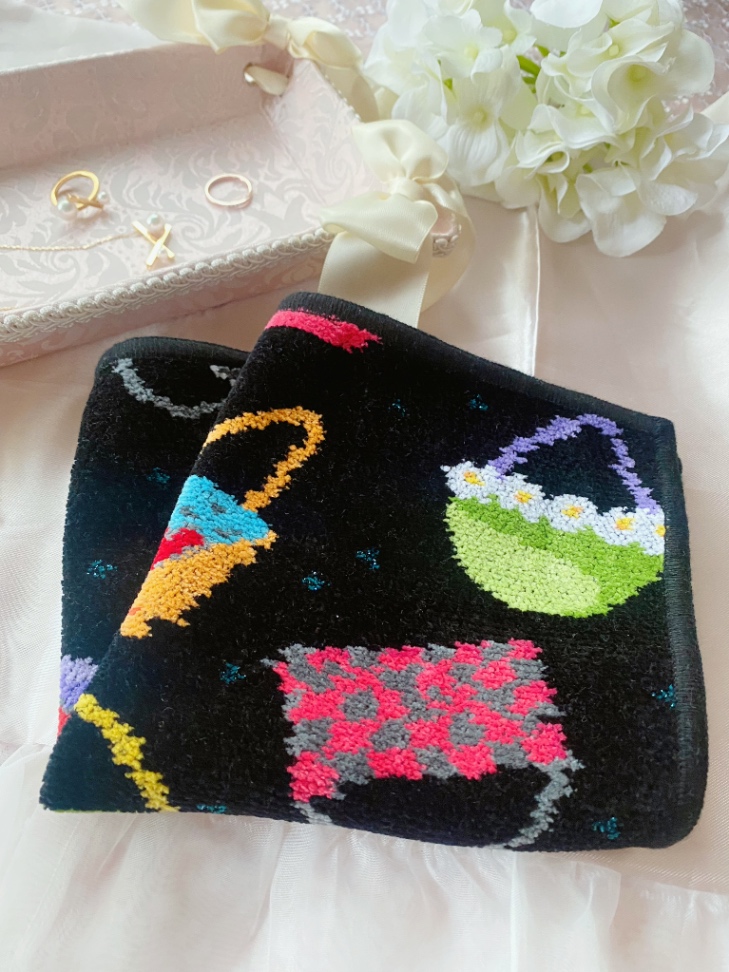 ♡ FEILER フェイラー ハンドタオル Crazy Bags 010 Black♡